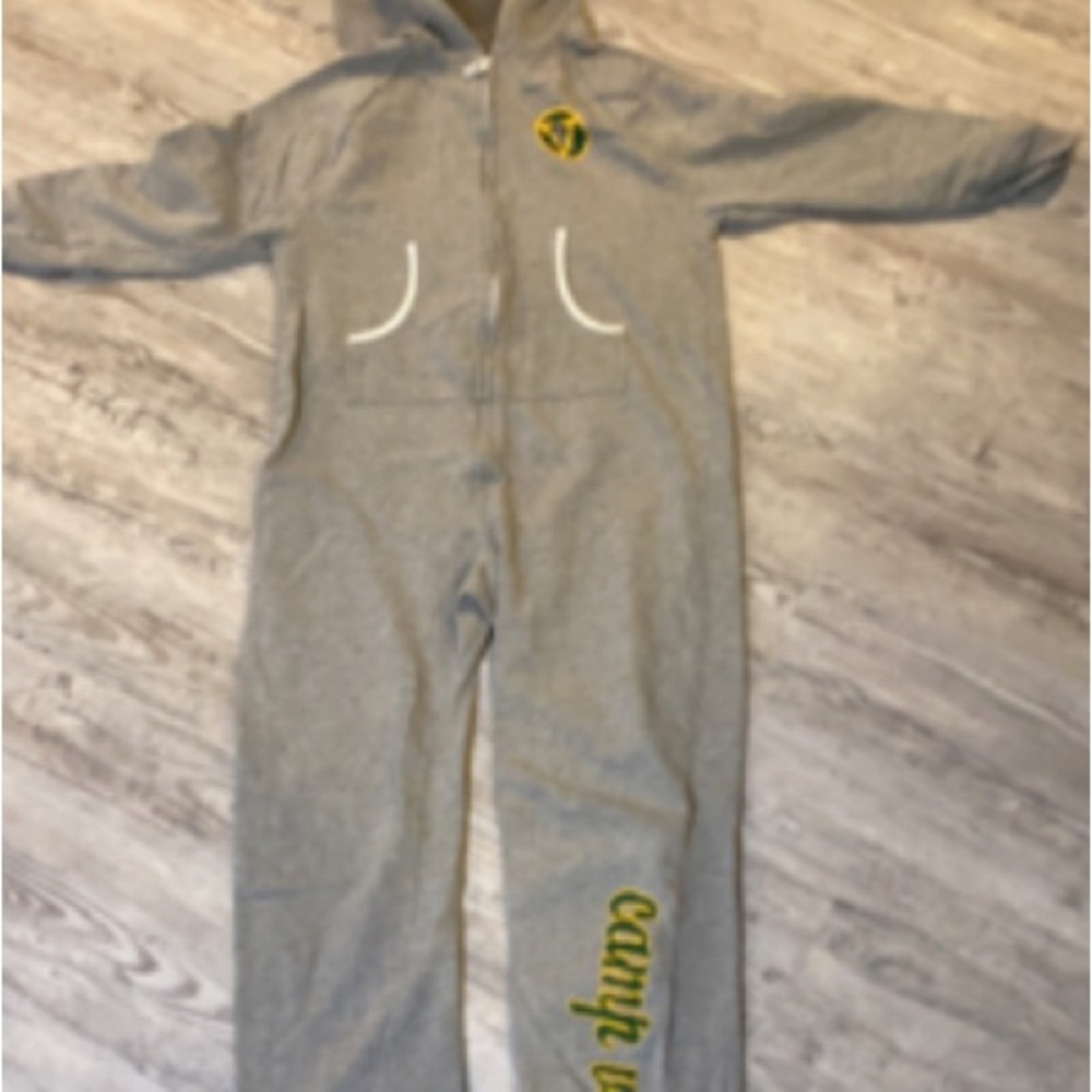Camp Vega Long Zip Up Romper, Adult Small, in Like New Condition